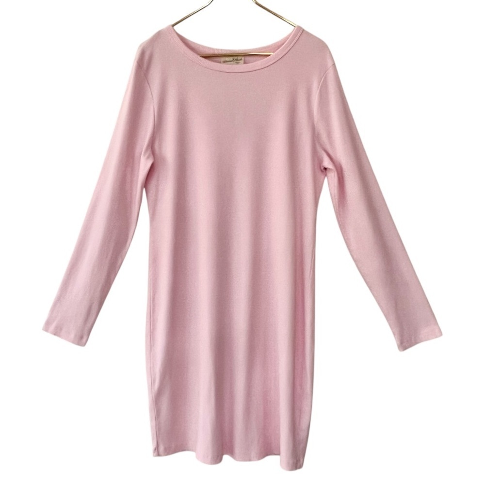 Universal Thread Pink Ribbed Long Sleeve Mini Dress NWT XXL